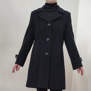 Kristen Blake Single Breasted Wool Cashmere Coat
